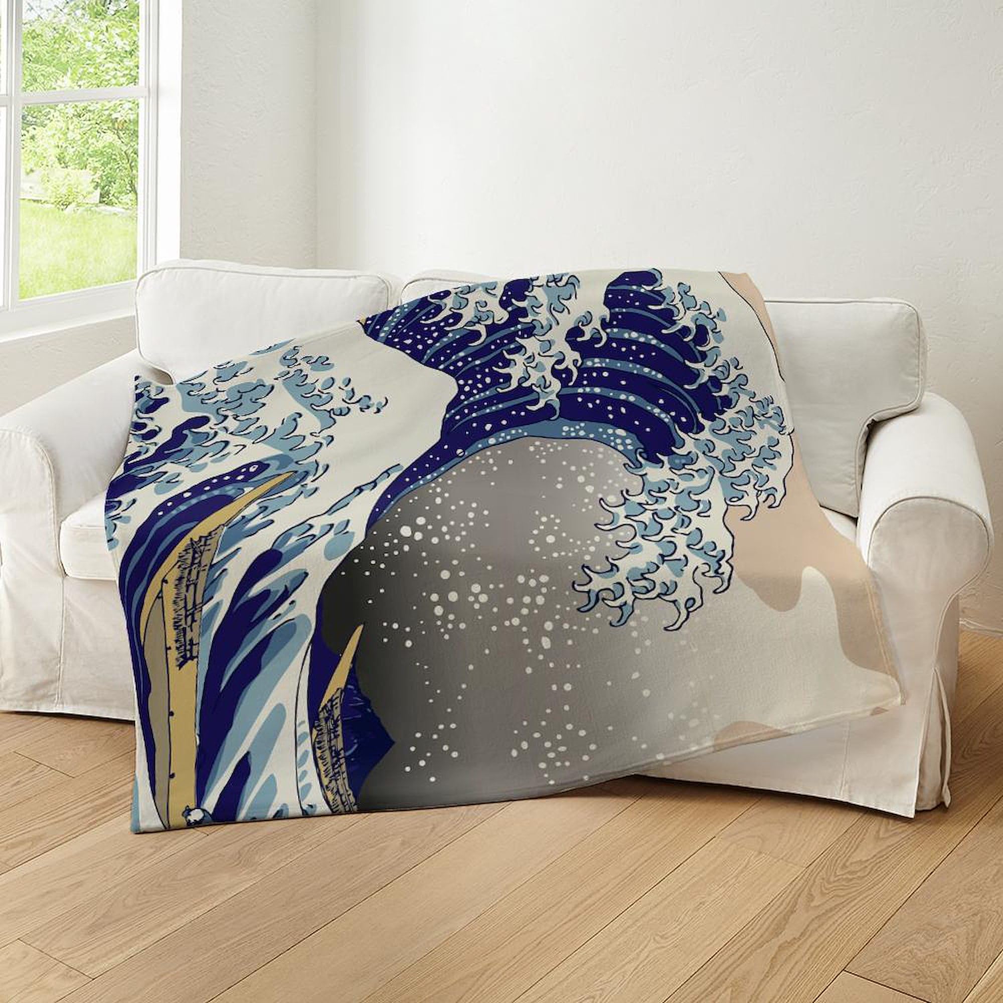 Amazon.com: CafePress Hokusai The Great Wave Off Kanagawa Throw